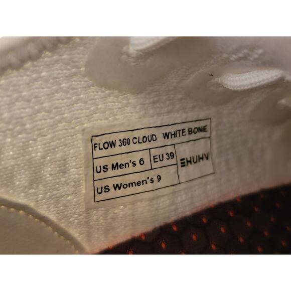 NIB - HUHV Flow 360 Cloud White Bone Running Shoes - M/6 W/9 - Picture 8 of 10